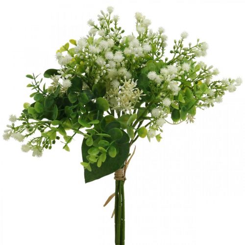 Floristik24 Decoratief Boeket Kunstbloemen Boeket Kunstbloemen Groen Wit L36cm