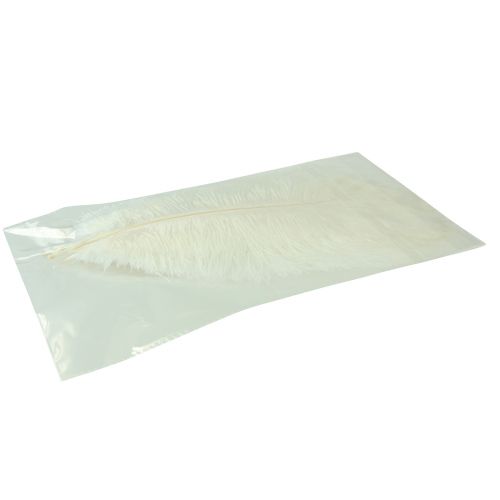Artikel Struisvogelveren Exotische Decoratie Witte Veren 32-35cm 4 st