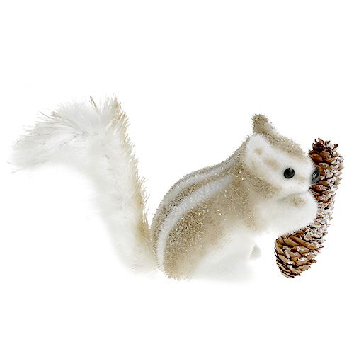 Floristik24 Aardeekhoorn bruin met kegels 21x14cm