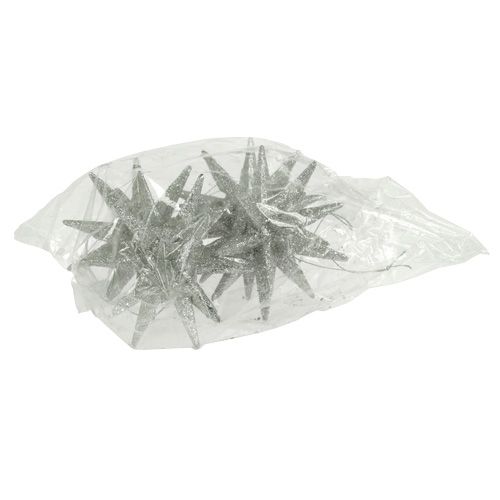 Artikel Sterren met mica champagne 11,5cm 4 st