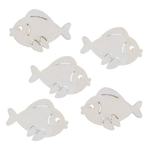 Nestje Vis Wit 4cm 48st Nestje Vis Wit 4cm 48st