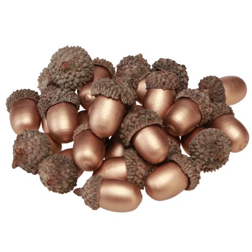Artikel Strooidecoratie eikels herfst winter goud 3cm 36 st