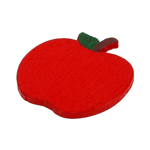 Floristik24 Strooidecoratie krab appel rood 3cm 72 st