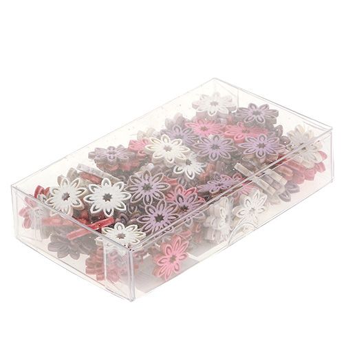 Floristik24 Streudeko hout bloesem assorti Ø2cm 144st