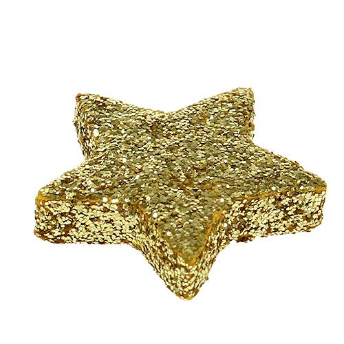 Floristik24 Verspreide kerstster goud 2,5 cm 100st