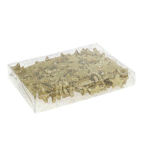 Floristik24 Verspreide kerstster goud 2,5 cm 100st