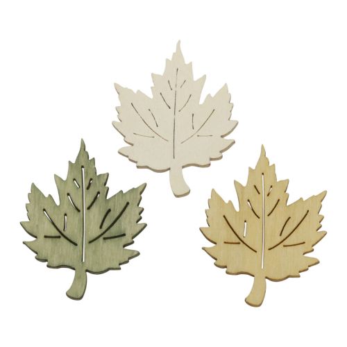 Artikel Strooidecoratie herfstbladeren esdoorn decoratie gekleurd 3x4cm 72st