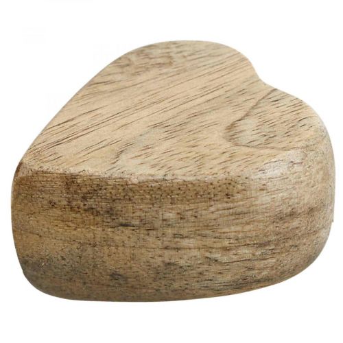 Floristik24 Strooidecoratie houten harten tafeldecoratie hart hout natuur 5cm 6st