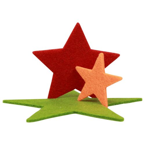 Floristik24 Strooidecoratie sterren, strooistukjes Kerst kleurrijk 108 stuks