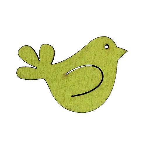 Floristik24 Scatter decoratie vogel geassorteerde kleuren 2.5-4cm 36p