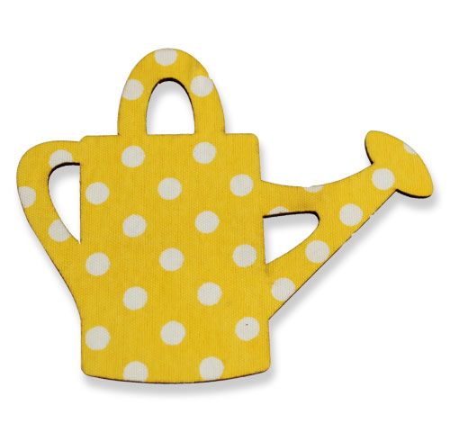 Floristik24 Gieter / emmer gemaakt van hout 8cm assorti 12st