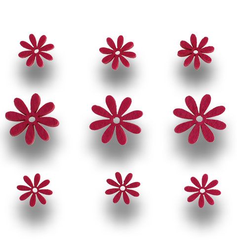 Floristik24 Vilten bloemset in roze 96st