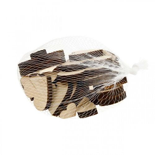 Artikel Houten harten strooidecoratie hart naturel bruin tafeldecoratie 29 st