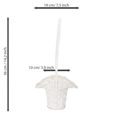 Artikel Bloemen- en bloemblaadjesstrooimand, 36 cm, 3 stuks