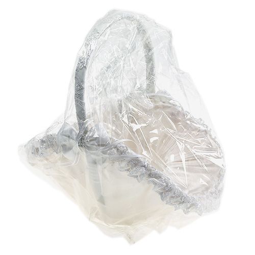 Floristik24 Strooimand bruiloft mand wit 27cm