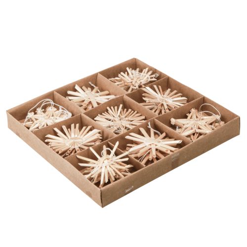 Artikel Strosterren kerstboomversiering Ø5-6cm 25 st
