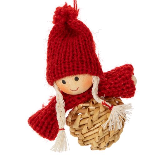 Set van rietjesversieringen voor de kerstboom, figuurtjes en sterren van 6 cm, 30 stuks. | Floristik24.nl