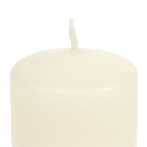 Floristik24 Stompkaars 120/80 crème 6 st