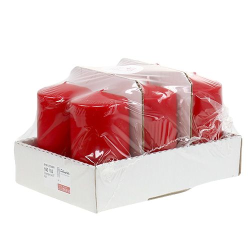 Artikel Stompkaars 150/80 rood 6st