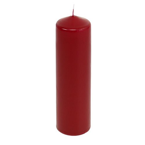 Floristik24 Stoerkaarsen rood Adventskaarsen oud rood 200/50mm 24st