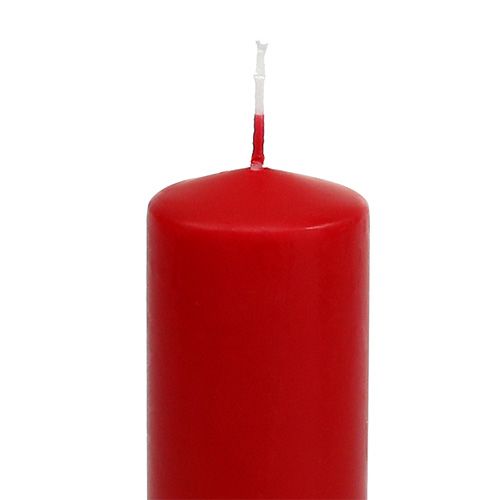 Artikel Stompkaarsen rood Adventskaarsen kaarsen rood 200/50mm 24st
