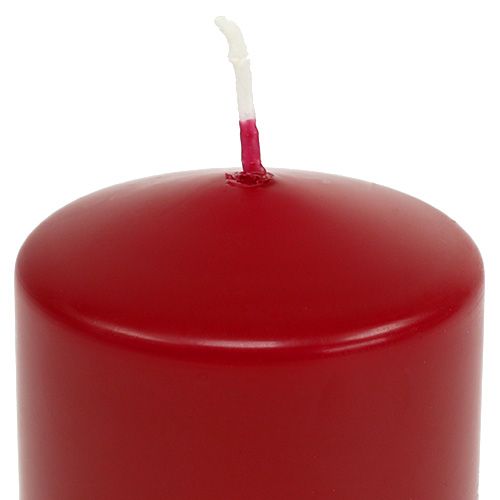 Artikel Stoerkaarsen H70mm Ø50mm kaarsen oud rood 12st