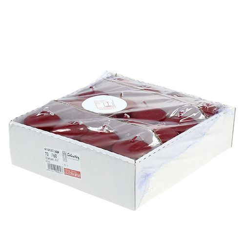 Artikel Stompkaars 70/60 oud rood 16 st