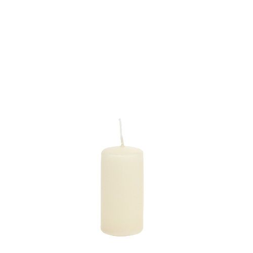 Floristik24 Stompkaars 80/40 crème 24 st