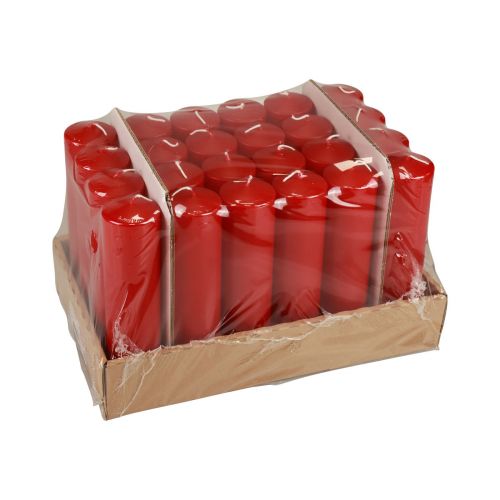 Artikel Stompkaarsen rood Adventkaarsen kaarsen rood 200/50mm 24 st