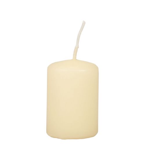 Pilaarkaarsen Adventskaarsen kaarsen crème 60/40mm 24 stuks
