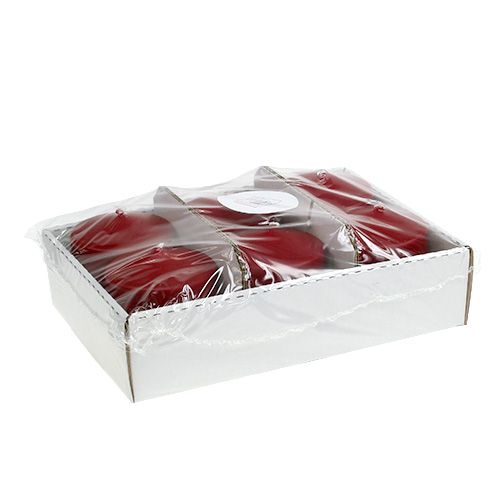 Artikel Pilaarkaarsen 80/80 Oud Rood 6 stuks