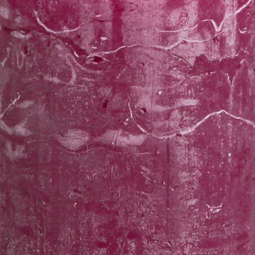 Floristik24 Stompkaarsen effen Berry kaarsen paars 50×100cm 4 st