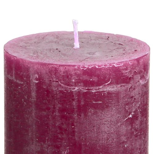Artikel Stompkaarsen effen Berry kaarsen paars 60×80mm 4 st