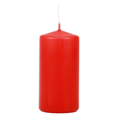 Stompkaarsen rood Adventskaarsen kaarsen rood 100/50mm 24st