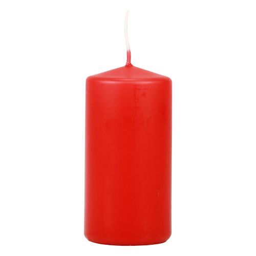 Floristik24 Stompkaarsen rood Adventskaarsen kaarsen rood 100/50mm 24 st