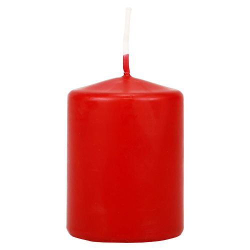 Floristik24 Stompkaarsen rood Adventskaarsen kaarsen rood 70/50mm 24 st
