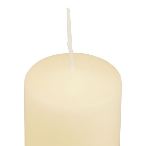 Floristik24 Stoerkaarsen crème Adventkaarsen kaarsen 120/50mm 24 st