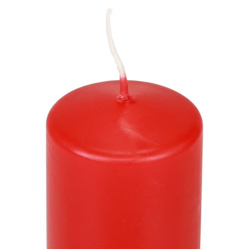 Artikel Stompkaarsen rood Adventskaarsen kaarsen rood 120/50mm 24 st