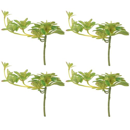 Artikel Succulente kunstplant met steker Aeonium Groen 30cm 4 st.