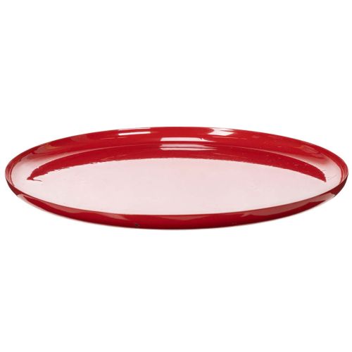 Decoratief dienblad, rood, minimalistisch design, 27 cm kopen | Floristik24.nl