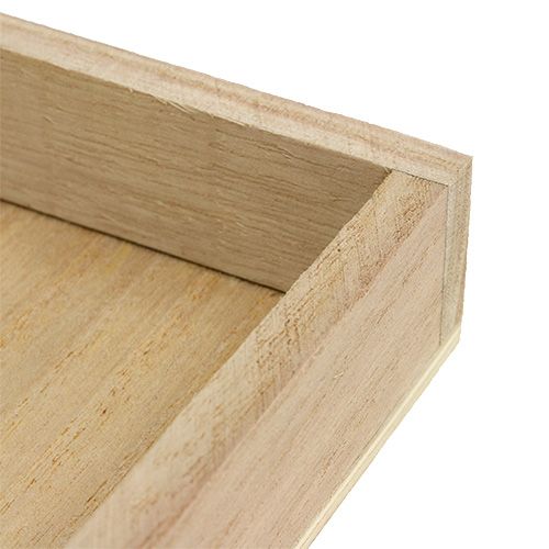 Floristik24 Houten dienblad groot 30cm x 30cm H3cm