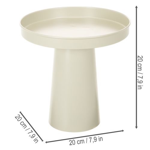 Dienbladhouder, decoratief bord voor kaarsen en beeldjes, 20 cm | Floristik24.nl