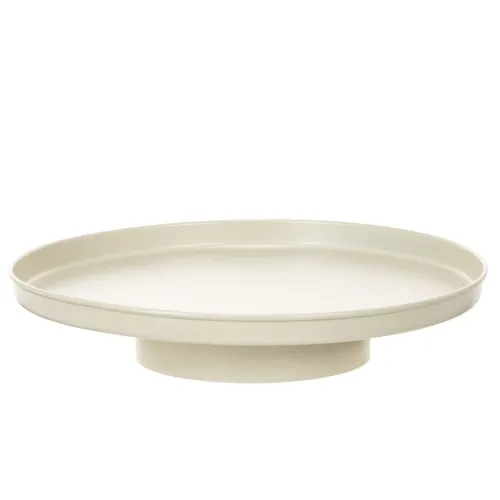 Decoratief dienblad van 30 cm met metalen schotel voor plantendecoratie kopen | Floristik24.nl
