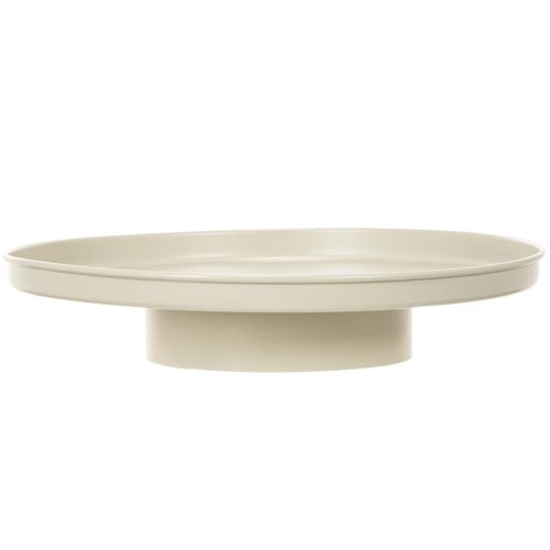 Decoratief dienblad van 30 cm met metalen schotel voor plantendecoratie | Floristik24.nl