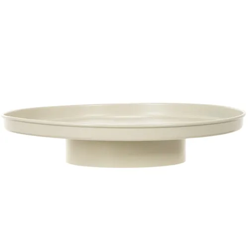 Decoratief dienblad van 30 cm met metalen schotel voor plantendecoratie | Floristik24.nl