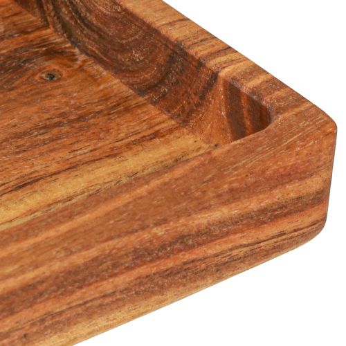Artikel Rechthoekig dienblad van geolied acaciahout 40x15x4cm