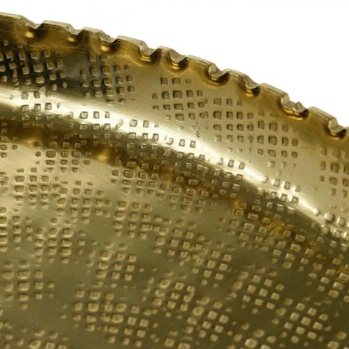 Floristik24 Decoratief dienblad, metalen plaat oosters, tafeldecoratie Ø25cm