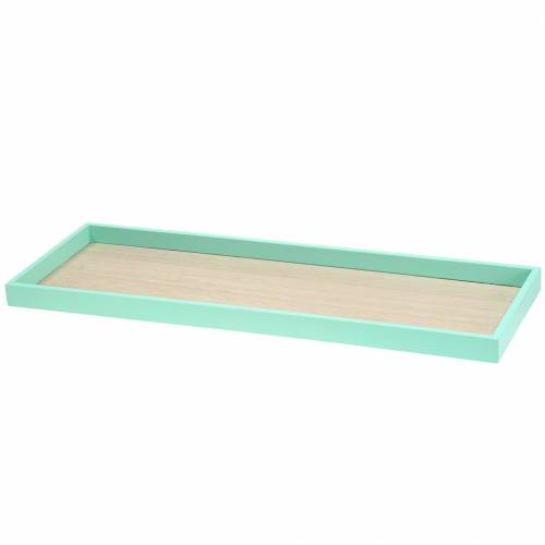 Floristik24 Houten dienblad groen 49 cm x 16,5 cm