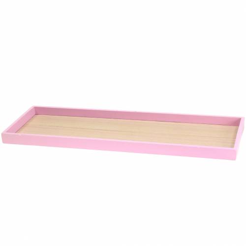 Floristik24 Houten dienblad roze 49cm x 16.5cm