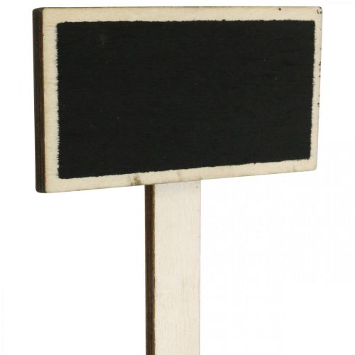 Artikel Houten bord om op te plakken, plantenbord, bord voor terug naar school, tafeldecoratie voor bruiloft 9×4.5cm L19.5cm 12st
